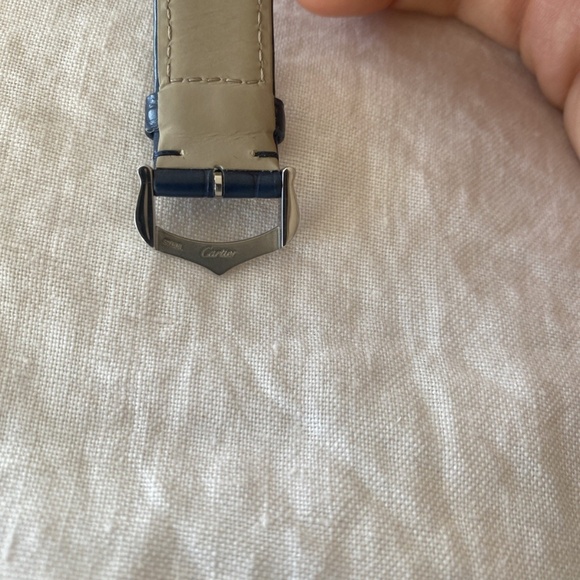 Cartier Watch For Men Tank Must In Blue, special edition "Cordes de Marseille" - Picture 3 of 6